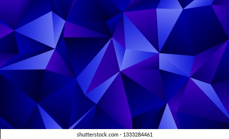 Blue Sapphire Trendy Low Poly Backdrop Design