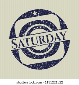 Blue Saturday distressed rubber grunge texture stamp