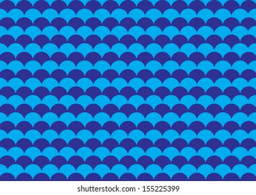 Blue Scale Pattern. Vector