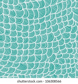 Blue Scale Seamless Pattern