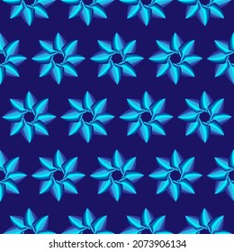 Blue scat pattern on dark background for design packaging