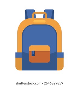 blue school bag. stock illustration