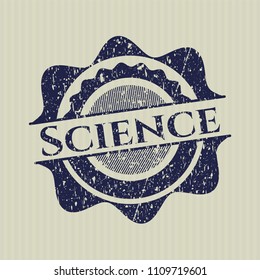  Blue Science rubber grunge texture stamp