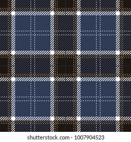 Blue Scottish Tartan Plaid Pattern