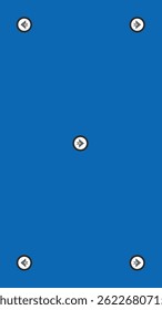 Blue screen background, VFX motion tracking markers. Art design green screen backdrop template.