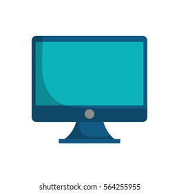 blue screen computer device technology vector illustration eps 10