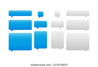 diálogo de pantalla azul. Ilustración vectorial. imagen de stock.