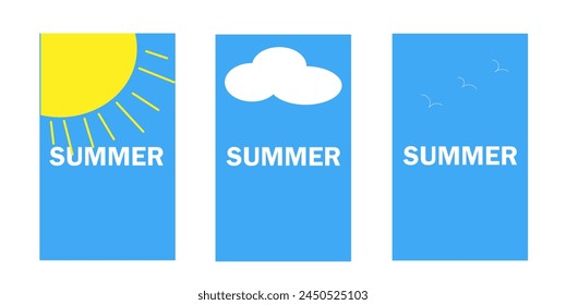 blue screensavers summer three different, themes,