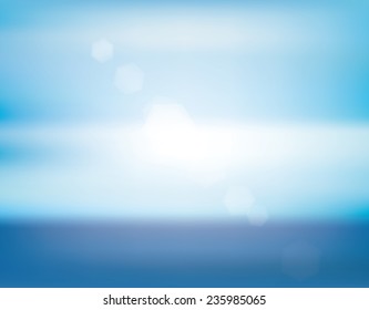 Blue sea abstract  blurry background
