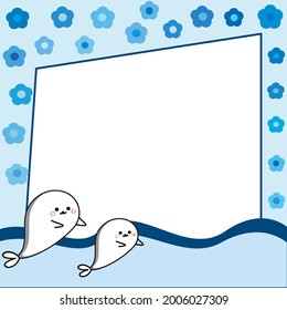 blue sea background Gives freshness suitable for decorating works