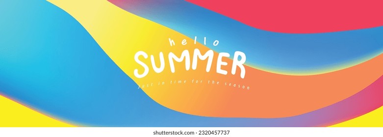 Blue sea and beach summer banner background with abstract ripple beach vibes