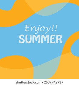 Blue sea and beach summer banner background with abstract ripple. Vector ilustration