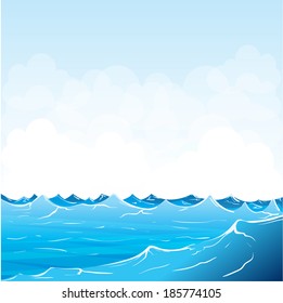 blue sea bright summer background