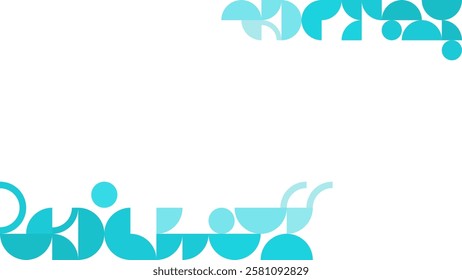 Blue sea geometric background vector. Use for backdrop, web page background, presentation background, banner.