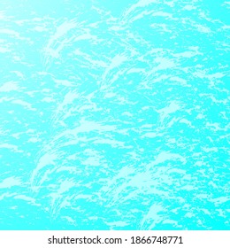 Icono de la plaza del mar azul con olas