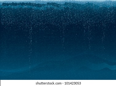 Blue sea / Underwater scene