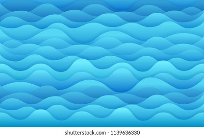 Blue sea vector illustration. Tropical vector background