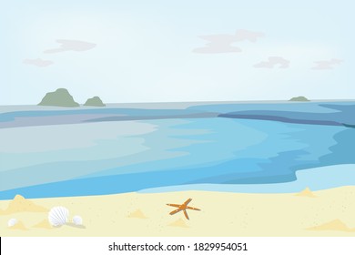 Vistas al mar azul en lo alto 
