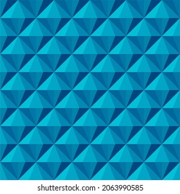 Blue seamless abstract background geometric ornament made of rhombuses