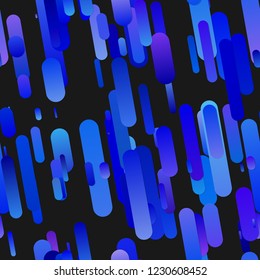 Blue seamless abstract modern gradient rounded stripe pattern background - vector design