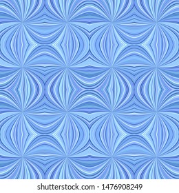 Blue seamless abstract psychedelic swirling ray burst stripe pattern background - vector graphic design