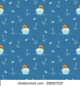 Blue seamless for baby