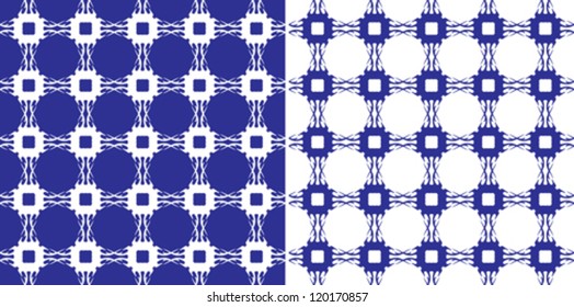 Blue seamless background with grid