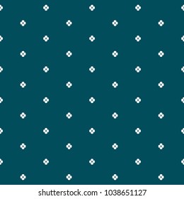 Blue seamless  background with quatrefoil flower symbol shape