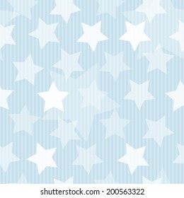 Blue seamless background with stars