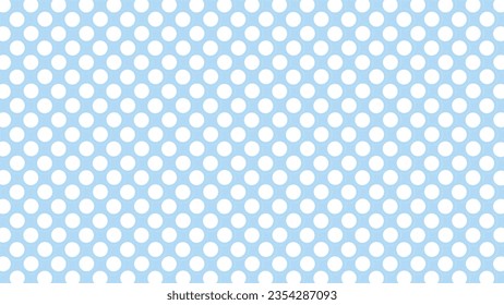 Blue seamless background with white dots