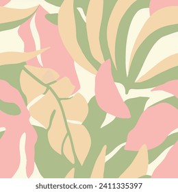 Blue Seamless Classic Foliage Watercolor Art. White Seamless Creative Beautiful Shape, Seamless Wallpaper. Dark Continuous Contemporary Blossom Artwork Print. 