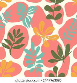 Blue Seamless Decoration Decorative Shape Wallpaper. Pink Endless Color Isolated Watercolor, Seamless Background. Vivid Repetitive Elegant Beautiful Artwork Design. 