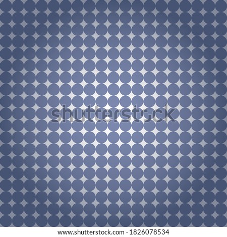 Blue seamless dotted pattern on white background. Pink polka dots from large to small on white background. Decorative wallpaper template. Vector retro slyle.