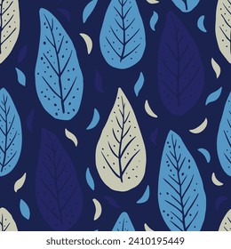 Blaue Nahtlose Elegante Frische Oberflächen Art Gelb Nahtlose Doodle Retro Paint, Nahtloser Vektorgrafik. Farbverlauf-Farbblinddruck, Aquarell-Hintergrund. 