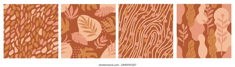 Fondo textil de moda elegante sin costuras azul. Líneas Repetitivas Ligeras De La Rama De La Naturaleza, Impresión Sin Costuras. Fondo de pantalla de elemento tropical de decoración continua blanca. 