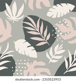 Blue Seamless Fashion Bloom Style Vector. Black Repeated Doodle Plant Surface, Seamless Design. Pink Seamless Nature Retro Textile Background. 