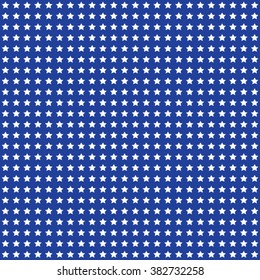 blue seamless Fourth of July white stars pattern