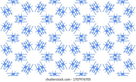 Blue  Seamless geometric pattern background. Vector Ornament for your design templates. 