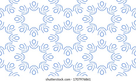 Blue  Seamless geometric pattern background. Vector Ornament for your design templates. 