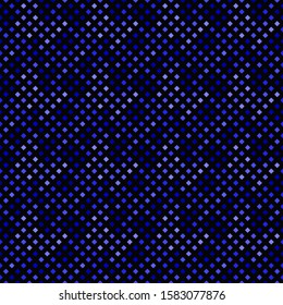 Blue seamless geometrical square pattern background design - abstract vector illustration from diagonal squares