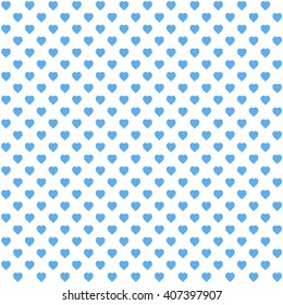 blue seamless heart pattern
