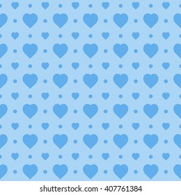 blue seamless heart pattern