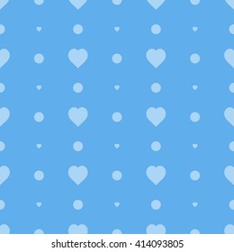 blue seamless heart pattern