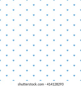 blue seamless heart pattern
