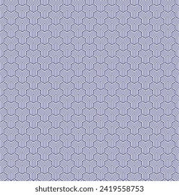 Patrón de línea sin foco azul con fondo transparente