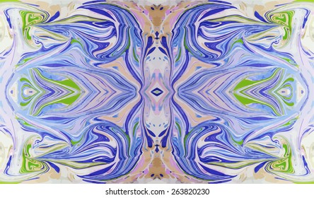 blue seamless marbled artwork ebru texture, exotic abstract background 