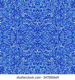Blue Seamless Monochrome, Monotone Vector Background, Shiny Textured Paper, Blue Gold.