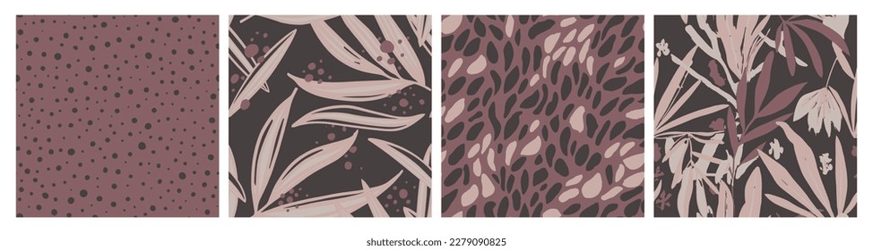 Textura de elemento de jungla de la naturaleza azul sin foco. Moda Amarilla Repetitiva Forma Orgánica, Arte Sin Maravillas. Decoración Pastel Interminable De La Playa Ornamento Set. 