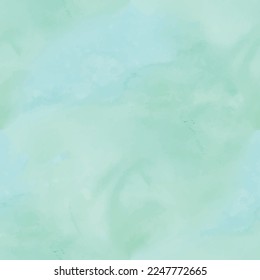 Océano azul sin foco. Plantilla de vectores sutiles de mar. Fondo Fluido Sin Marea. Se repite el degradado de acuarela de agua. Océano de Arte Verde. Fondo Sin Mar. Fondo Acuático-oceánico. Textura verde elegante.