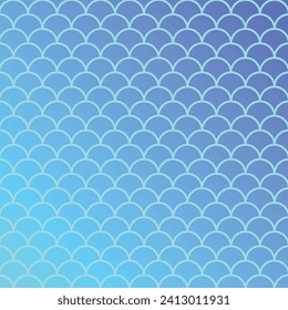 Blue Seamless Pattern Background Vector Design.
